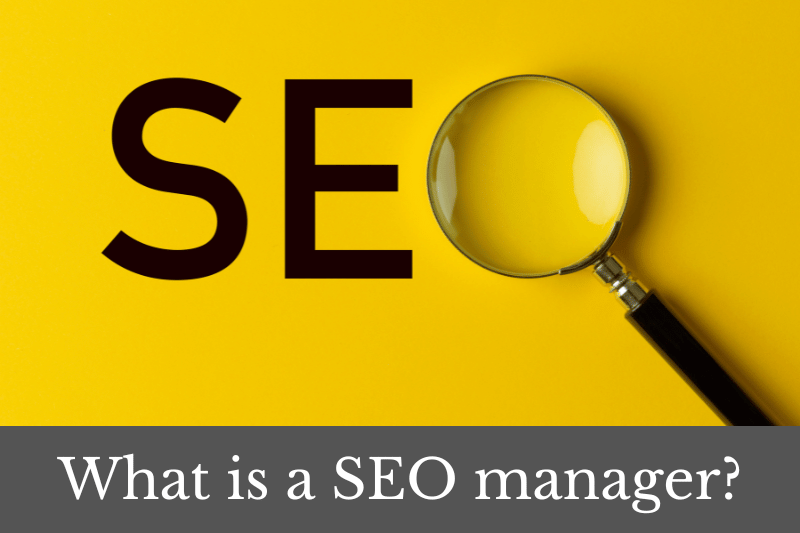 Header image for article answering the question: What is a SEO manager?